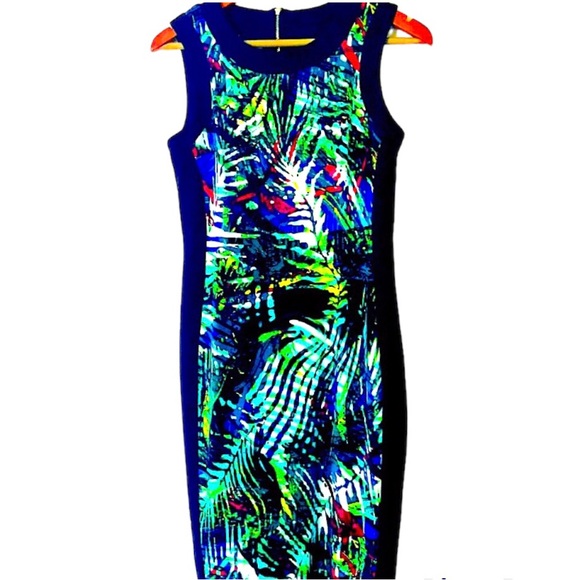 Maggy London Dresses & Skirts - Maggy London tropical sheath sleeveless midi work dress, size 4